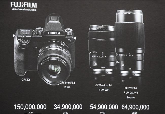 Fujifilm GFX 50S, X100F và X-T20 được bán chính thức tại Việt Nam đầu tháng ba