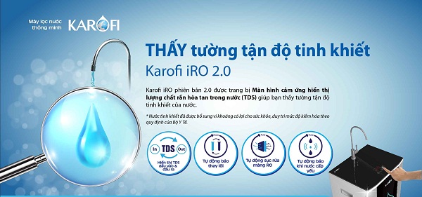Lợi ích của máy lọc nước Karofi sử dụng công nghệ RO hiện đại