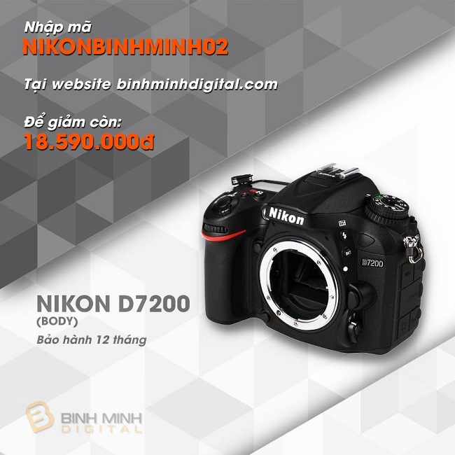 Mã Giảm Giá siêu khủng dành cho máy ảnh Nikon tháng 8 tại Binhminhdigital