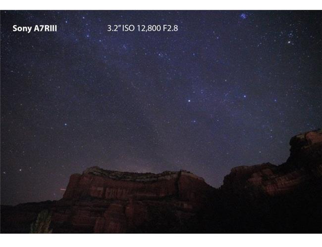 Sony A7R Mark III khử nhiễu xuất sắc khi chụp thiên văn ở ISO cao