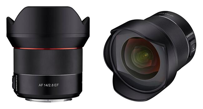 Samyang ra mắt ống kính AF đầu tiên cho Canon DSLR: Samyang 14mm F2.8 EF