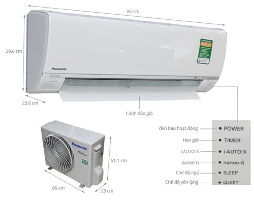 Máy Lạnh Panasonic CU/CS-U9SKH-8 (1HP Inverter)