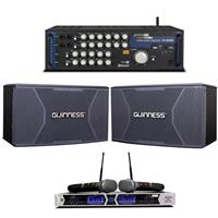 Dàn Âm Thanh Karaoke Gia Đình BM-19 (Amply Jarguar PA-503AB + Loa Guinness 103G + Micro Guinness MU-116)