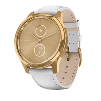 Đồng Hồ Thông Minh Garmin Vivomove Luxe - Gold-White/Leather