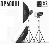 Bộ 2 đèn flash chụp ảnh Godox DP600III