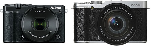 So sánh Nikon 1 J5 và Fujifilm X-A2