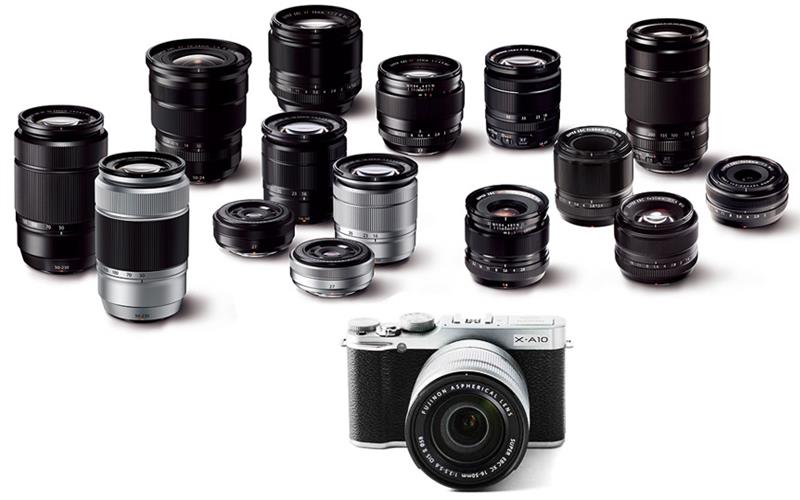 Top ống kính thích hợp với máy ảnh Fujifilm X-A10