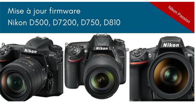 Đã có bản nâng cấp firmware mới cho máy ảnh Nikon D810, D750, D500 và D720 sửa nhiều lỗi
