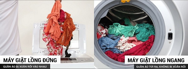 Lựa chọn nào tốt hơn: Máy giặt lồng đứng hay máy giặt lồng ngang ?