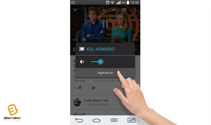 Hướng dẫn kết nối tivi Sony với điện thoại bằng ứng dụng Google Cast