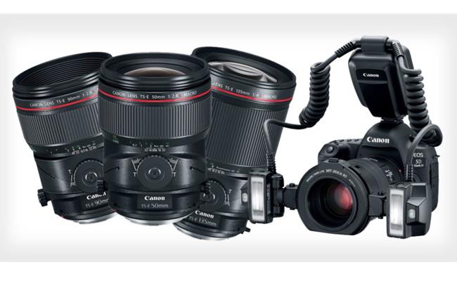 Canon giới thiệu 3 ống kính Macro Tilt-Shift và đèn flash Macro Twin