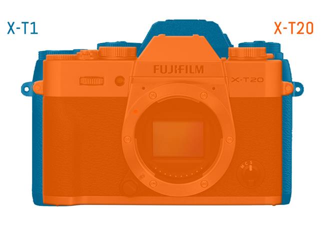 Phân tích 5 khác biệt quan trọng giữa máy ảnh Fujifilm X-T1 và X-T20
