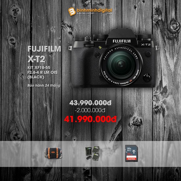 Giảm giá “bùng nổ” khi mua máy ảnh và ống kính Fujifilm tại Binhminhdigital dịp cuối năm