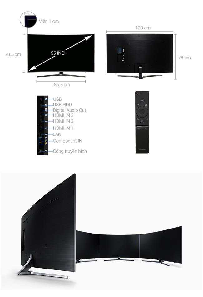 Tivi Samsung 65MU6500 (Internet TV, Màn Cong, 4K Ultra HD, 65 inch)