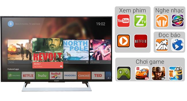 Tivi Sony 43X8000e (4K, internet TV , 43 Inch)