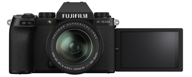Màn hình gương lật linh hoạt của máy anh Fujifilm X-S10