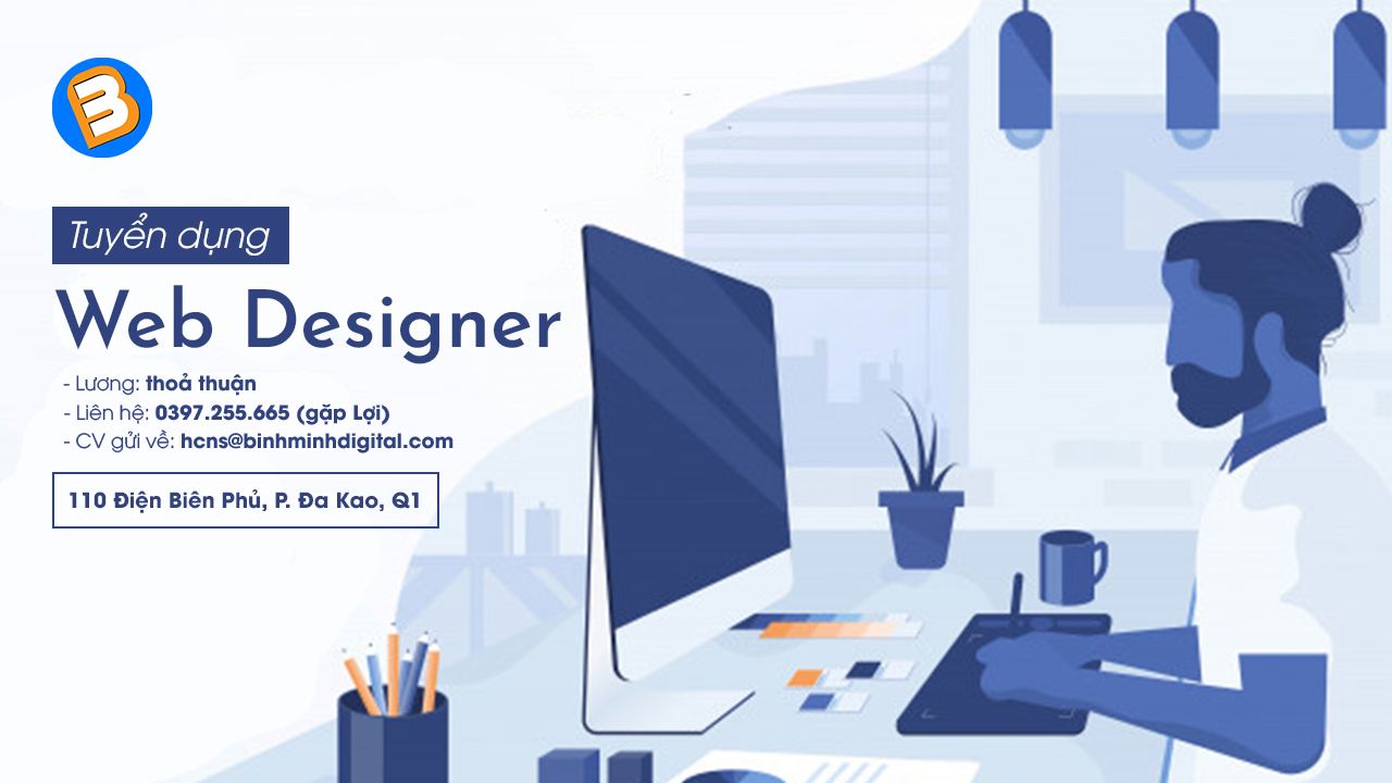 Binhminhdigital tuyển dụng vị trí Web Designer