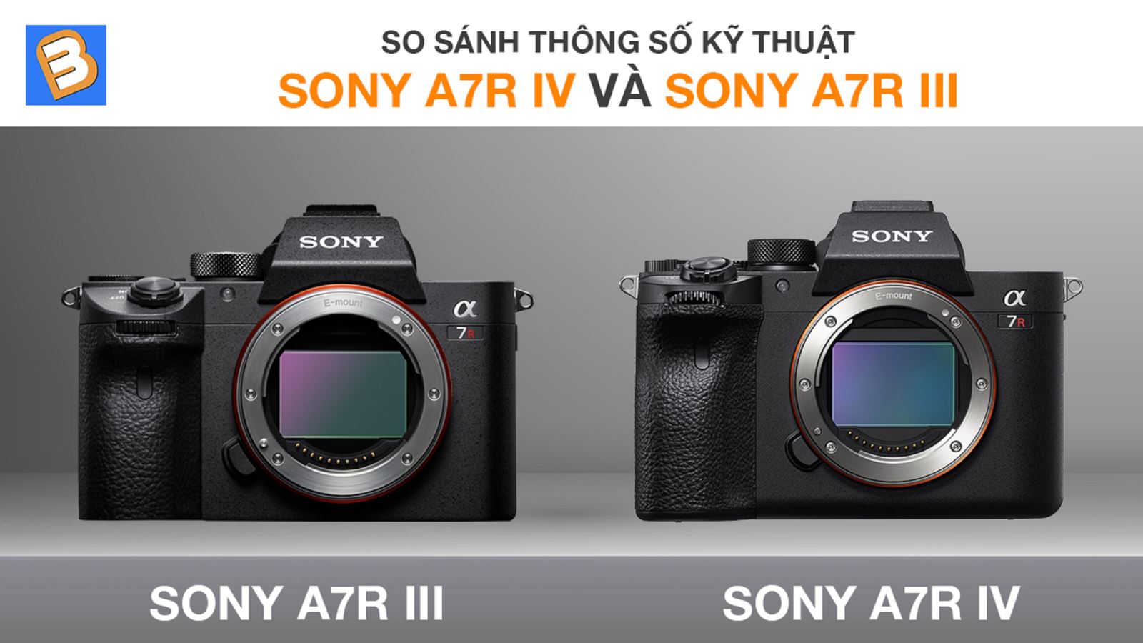 So sánh thông số kỹ thuật Sony A7R IV và Sony A7R III