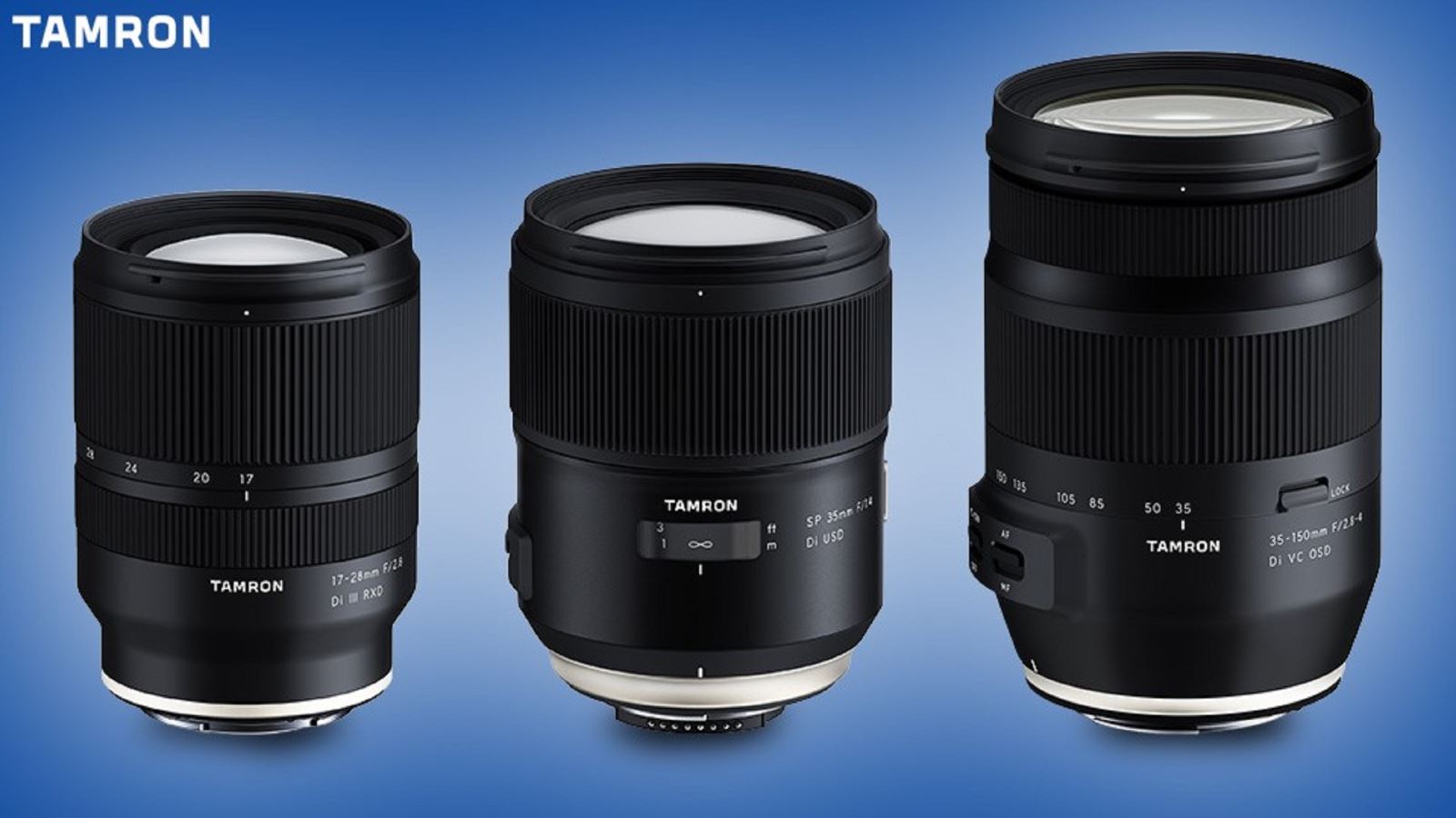 Tamron tiết lộ ống kính 35-150mm và 35mm cho FF DSLR, 17-28mm cho FF Mirrorless