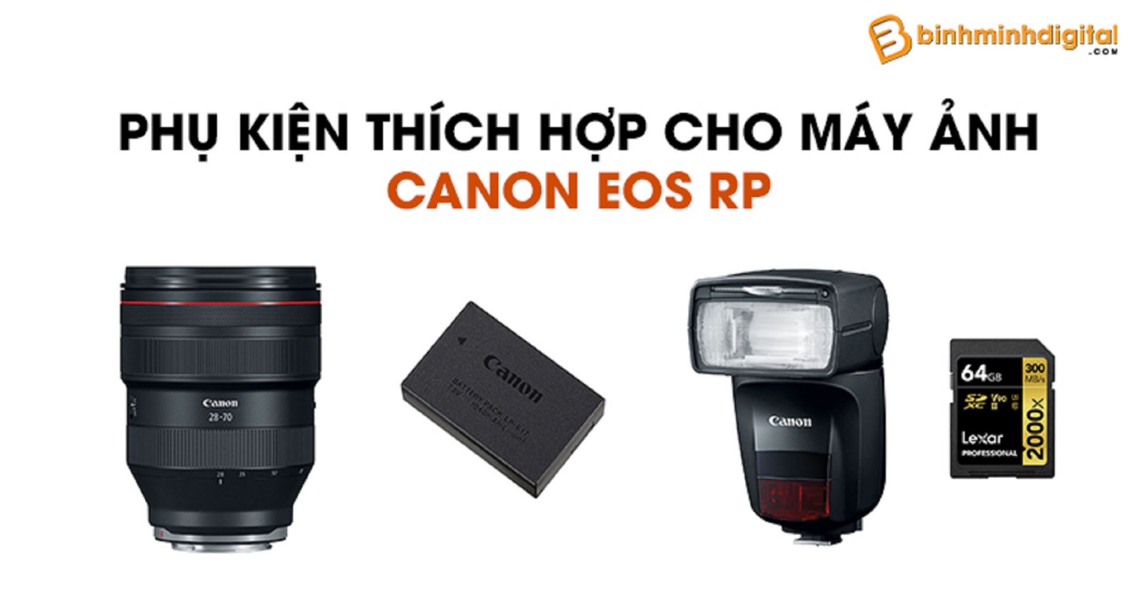 Phụ kiện thích hợp cho máy ảnh Canon EOS RP