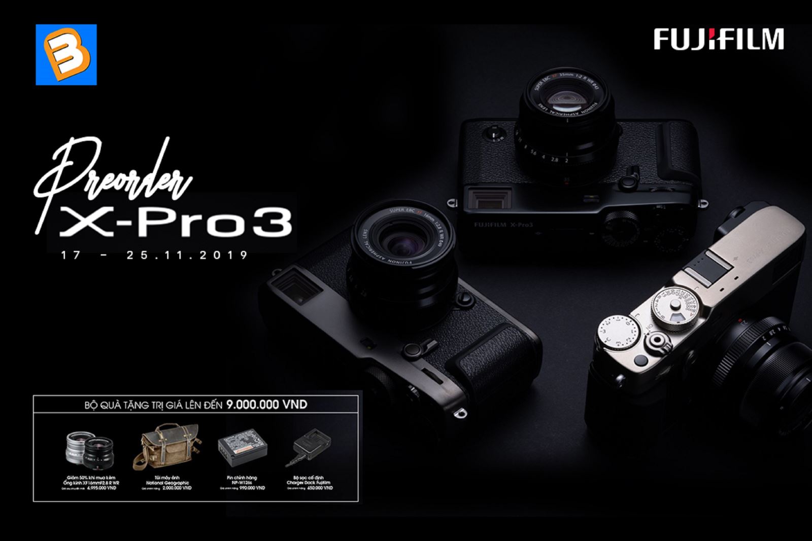 Pre-Order máy ảnh Fujifilm X-Pro3