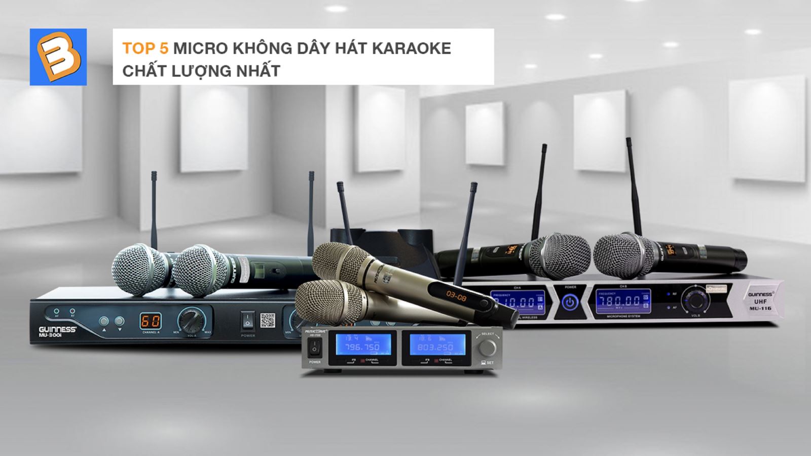 Top 5 micro không dây hát karaoke chất lượng nhất