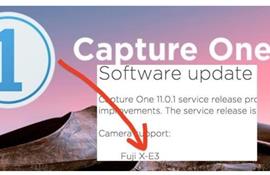 Capture One tung phiên bản 11.0.1 hỗ trợ Fujifilm X-E3 và sửa lỗi trên máy tính