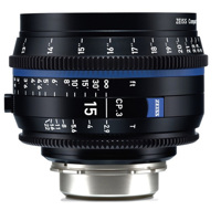 Ống Kính ZEISS Compact Prime CP.3 15mm T2.9 (PL Mount, Meters)